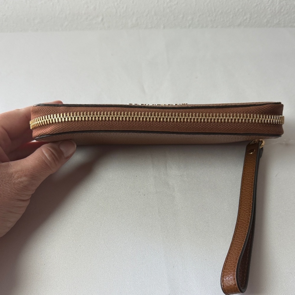 Michael Kors Tan Leather Wristlet - Picture 4 of 4